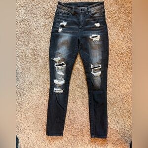 Buckle Black Fit no. 75 Distressed Black Jeans for Women